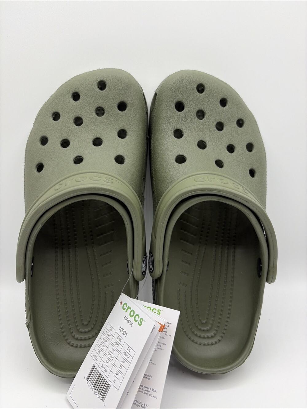 Crocs Classic Clog Authentic Shoe Style 10001 Sz US M 5 W 7 NWT Dark Green